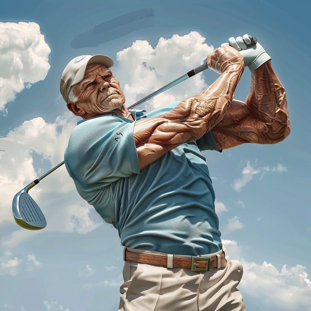 golf power line swing